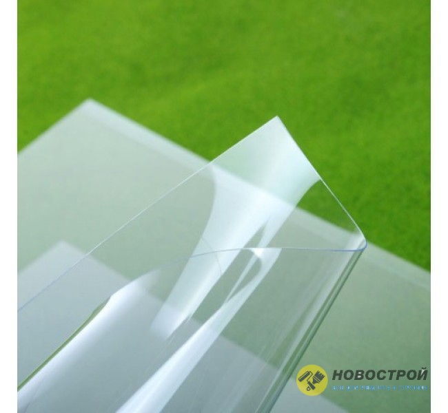 Монолитный листовой пластик ПЭТ-А 1250х2050х0.3мм (прозрачный) Новаттро