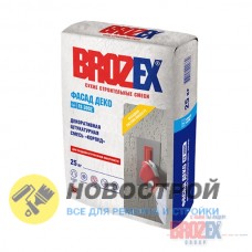 Brozex Фасад Деко FS-3002 Короед Штукатурка декоративная белая 25 кг