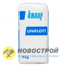 KNAUF Унифлотт (Uniflott), 5кг Шпаклевка гипсовая высокопрочная 