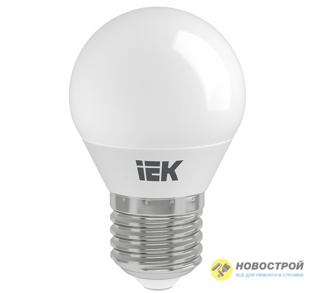 Лампа светодиодная ECO G45 шарообразная 7Вт 230В E27 3000К теплый белый IEK