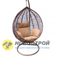 KM-0001 Малое(коричневое )  Кресло-качели 90*80*60 на стальной штанге