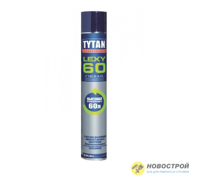 Пена монтажная Lexy 60 всесезонная TYTAN Professional (750 мл)
