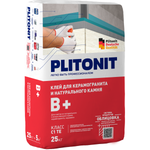 PLITONIT В+ (С1) Клей для плитки, керамогранита и камня 25к