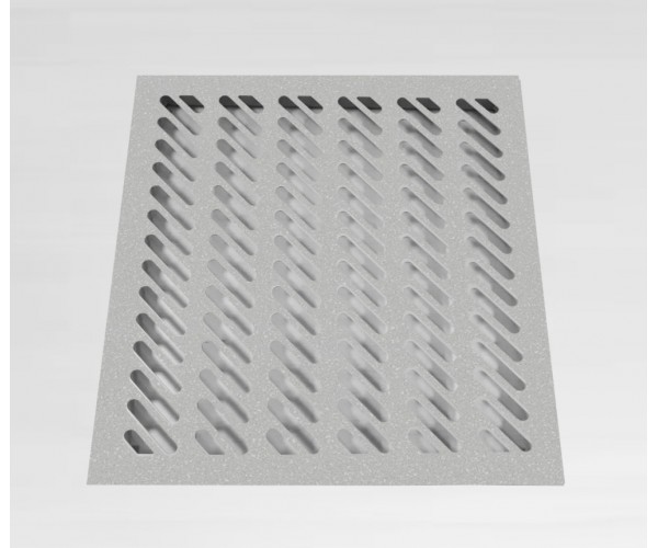 Плита фальшпола вентиляционная из металла K&R Design Metal 38P/PVC ASPECT 2-38/B