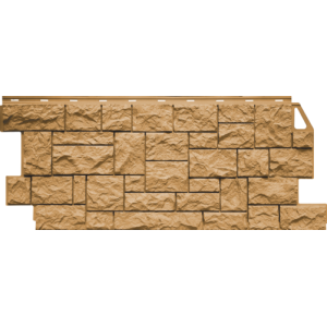 Фасадная панель Камень дикий 463х1117мм (0,44м2), Песочный FineBer