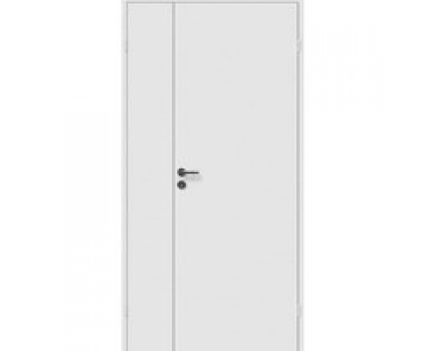 Дверь белая полуторная крашеная с притвором (в комплекте) М12,4*21 Олови