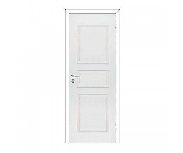 Дверное полотно с притвором "Каспиан" М7х21 филенчатое крашенное белое Олови