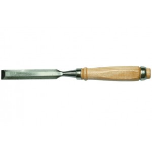 Стамеска прямая деревянная ручка 32мм Т4Р Лакра
