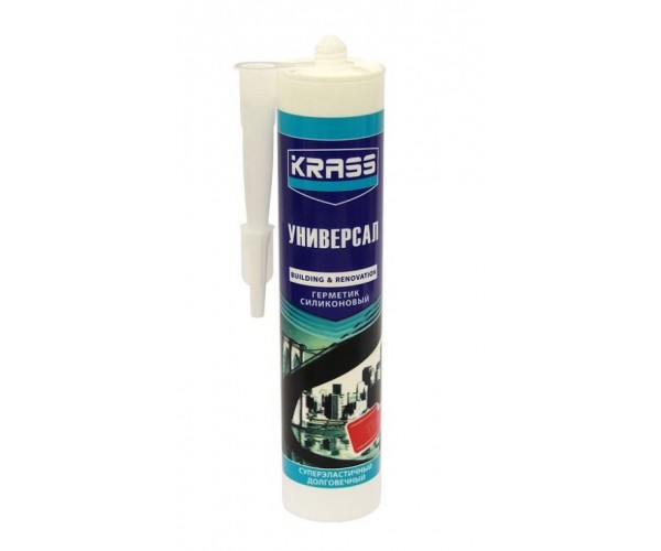 Герметик силиконовый универсальный белый KRASS (300 мл)
