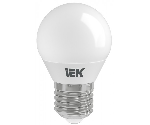 Лампа светодиодная ECO G45 шарообразная 7Вт 230В E27 4000К белый IEK