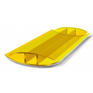 Профиль соединительный неразъемный НР 4-6мм Желтый L=6м, Новаттро