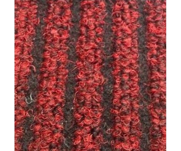 Дорожка грязезащитная на резиновой основе Vebe Sheffield 1х30м красный