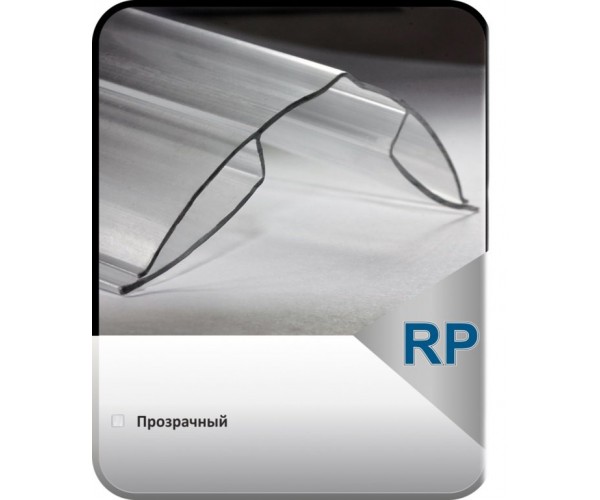 Профиль коньковый RP 4-6мм прозрачный L=6м (5шт)