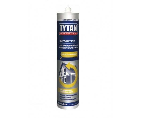Герметик силиконовый универсальный бесцветный Tytan Professional (280 мл)