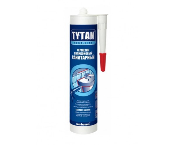 Герметик силиконовый санитарный бесцветный Tytan Euro-Line (290 мл)