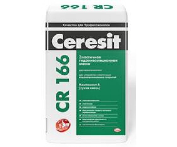 Эластичная гидроизоляционная масса Ceresit CR 166 (компонент А) 24 кг