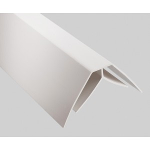 Угол внутренний пластиковый — ВF белый (22*30, паз 10мм) 3м.