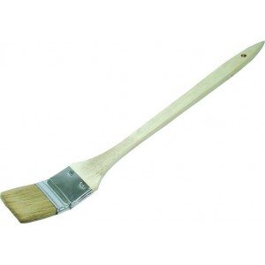 Кисть радиаторная Hobbi светлая натуральная щетина, деревянная ручка 63мм