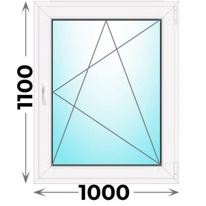 Пластиковое окно Veka WHS 1000x1100 одностворчатое