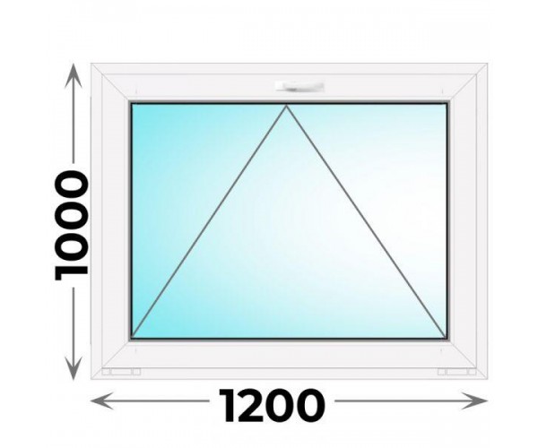 Пластиковое окно Veka WHS 1200x1000 одностворчатое (фрамуга)