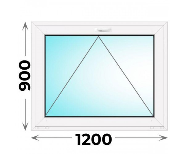 Пластиковое окно Veka WHS 1200x900 одностворчатое (фрамуга)