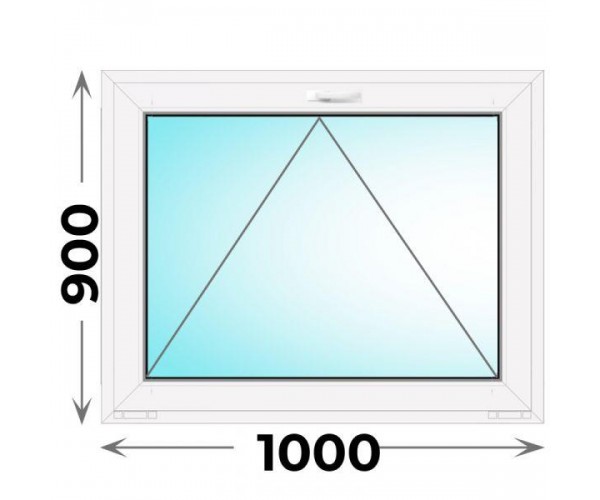 Пластиковое окно Veka WHS 1000x900 одностворчатое (фрамуга)
