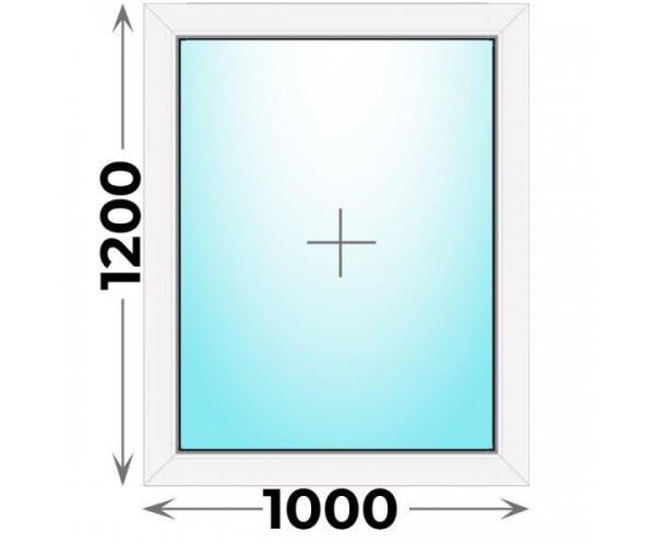 Пластиковое окно Veka WHS 1000x1200 глухое