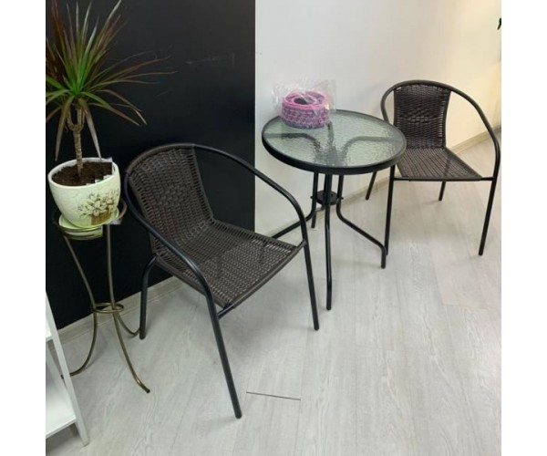 Комплект мебели Асоль-LR02 LRC-02/LRT-02-D60 Dark Brown