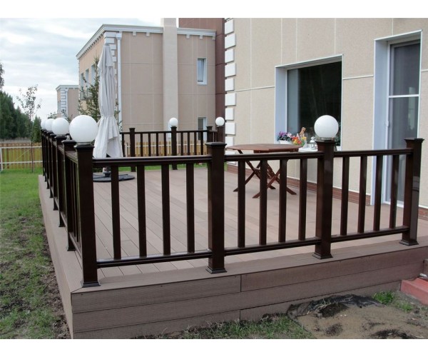 Декоративное ограждение (цвет коричневый )для террас, балконов и беседок, цв.коричневый