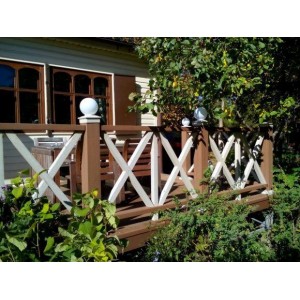 Декоративное ограждение (цвет комбинированный )для террас, балконов и беседок, цв.коричневый