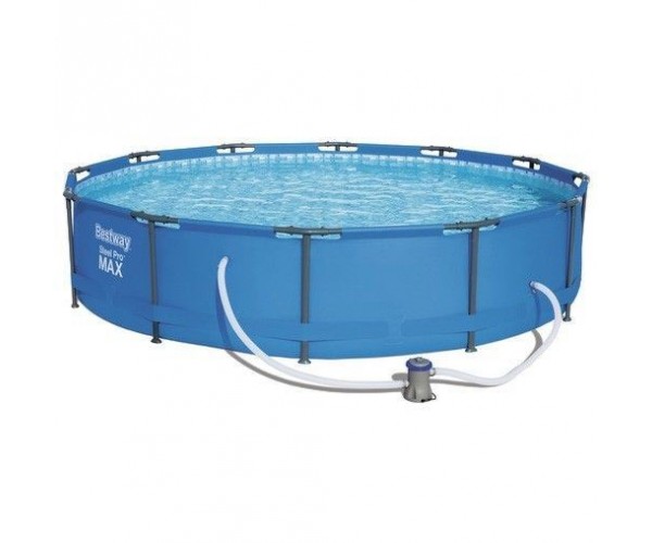 Каркасный бассейн для сада Steel Pro MAX 366*100 см + фильтр-насос 1249 л/ч (I) Bestway (56416)