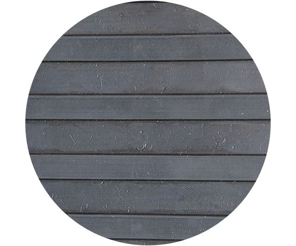Широкий рубчик 3,5 мм за м.кв (Черный рифленый) резиновое рулонное покрытие