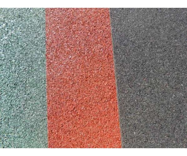 Цветное-тусклое 10*1500мм каучуковое покрытие из резиновой крошки за м.кв.