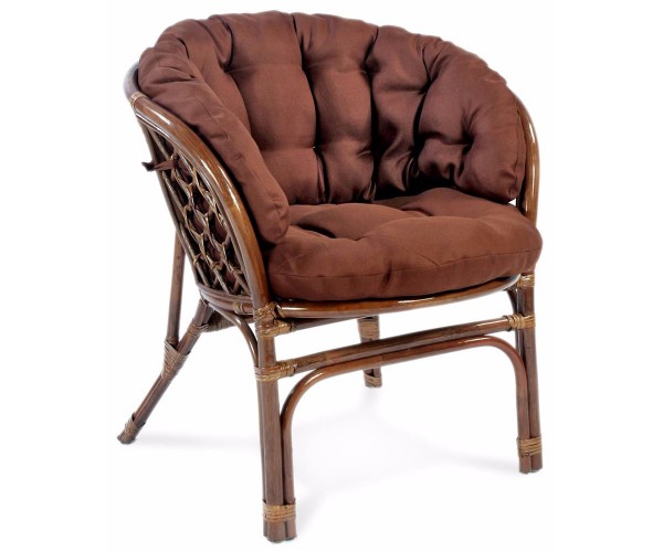 Кресло Багама подушки коричневые полные или пестрые обычные