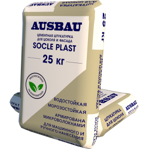 Штукатурка AUSBAU SOCLE PLAST для цоколя и фасада (25кг)
