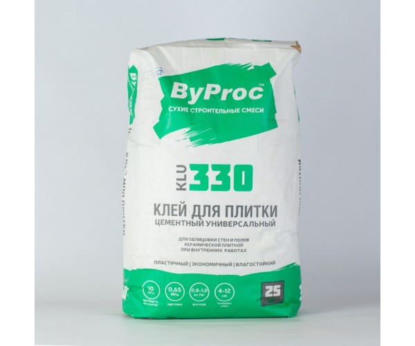 Клей цементный ByProc KLU 330, 25 кг
