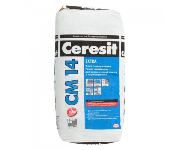 Ceresit CМ 14 Extra 25кг Клей для плитки и керамогранита