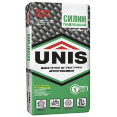 UNIS Силин 25кг Штукатурка цементная универсальная армированная 