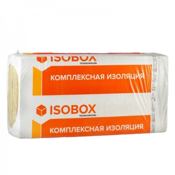 Теплоизоляция ISOBOX ВЕНТ (100*600*1200) 4шт. 2,88м2 (0,288м3), 80кг/м3, ТехноНИКОЛЬ