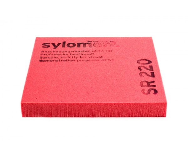 Sylomer SR 220 красный Лист 1200 х 1500 х 12,5 мм