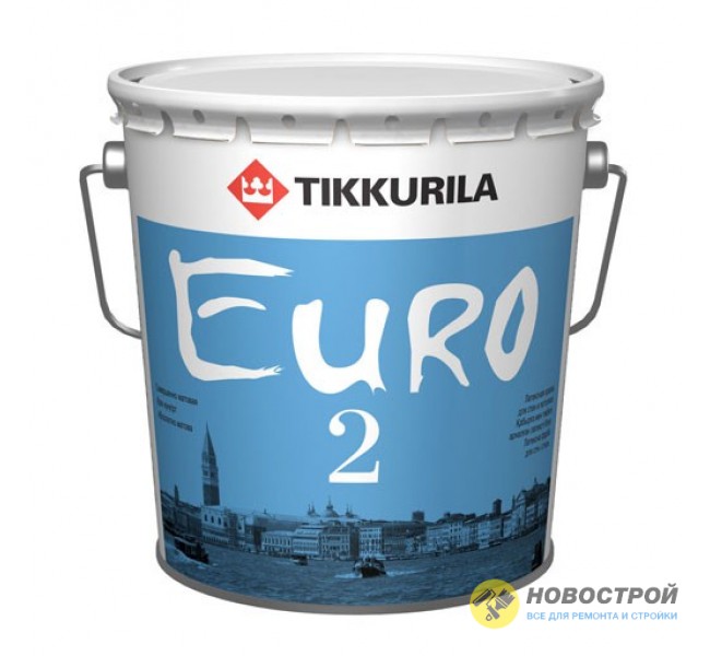Интерьерная матовая краска EURO 2 TIKKURILA 2,7 л