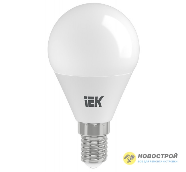 Лампа светодиодная ECO G45 шарообразная 5Вт 230В E14 3000К теплый белый IEK